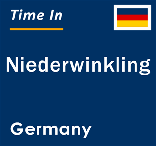 Current local time in Niederwinkling, Germany