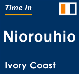 Current local time in Niorouhio, Ivory Coast