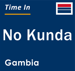 Current local time in No Kunda, Gambia