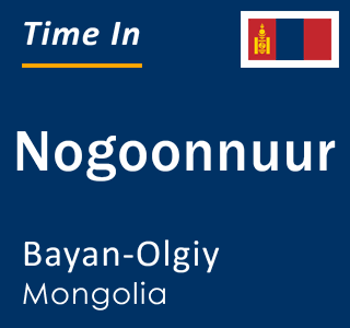 Current local time in Nogoonnuur, Bayan-Olgiy, Mongolia