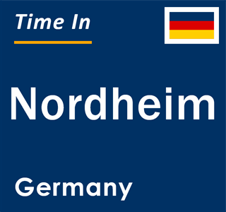 Current local time in Nordheim, Germany