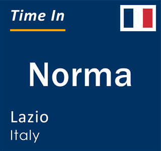 Current local time in Norma, Lazio, Italy