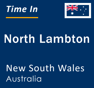 Current local time in North Lambton, New South Wales, Australia