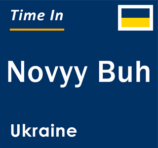 Current local time in Novyy Buh, Ukraine