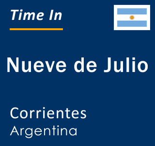 Current local time in Nueve de Julio, Corrientes, Argentina