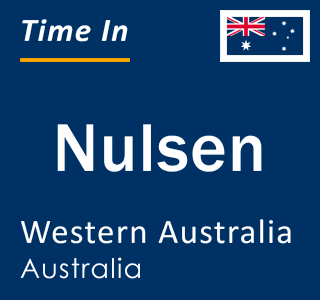 Current local time in Nulsen, Western Australia, Australia