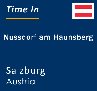 Current local time in Nussdorf am Haunsberg, Salzburg, Austria