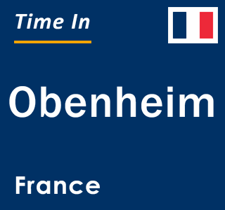 Current local time in Obenheim, France