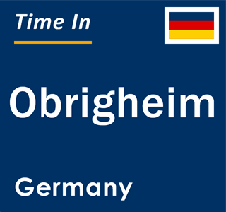 Current local time in Obrigheim, Germany