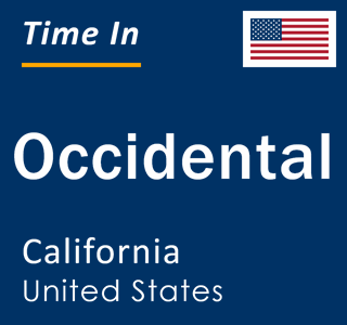 Current local time in Occidental, California, United States