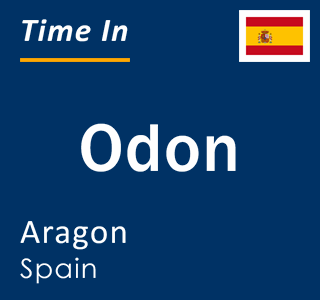 Current local time in Odon, Aragon, Spain