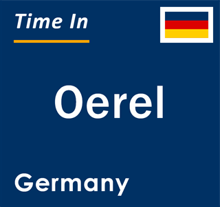 Current local time in Oerel, Germany