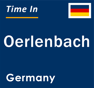 Current local time in Oerlenbach, Germany