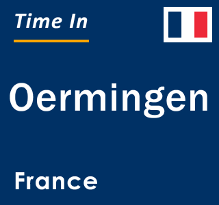 Current local time in Oermingen, France