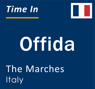 Current local time in Offida, The Marches, Italy