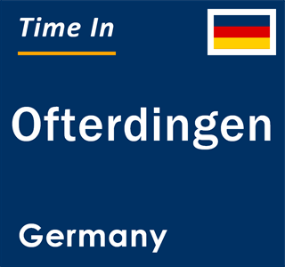 Current local time in Ofterdingen, Germany