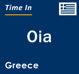 Current local time in Oia, Greece