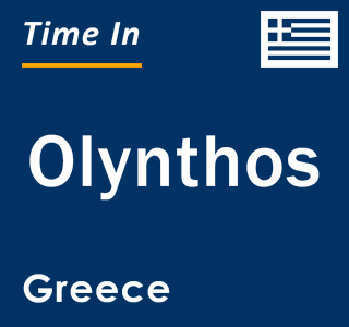 Current local time in Olynthos, Greece