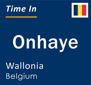 Current local time in Onhaye, Wallonia, Belgium