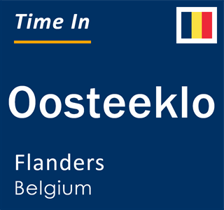 Current local time in Oosteeklo, Flanders, Belgium