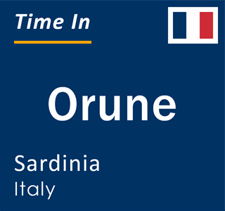 Current local time in Orune, Sardinia, Italy