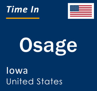 Current local time in Osage, Iowa, United States