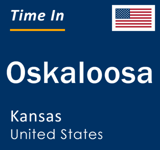 Current local time in Oskaloosa, Kansas, United States