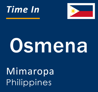 Current local time in Osmena, Mimaropa, Philippines