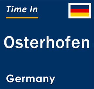 Current local time in Osterhofen, Germany