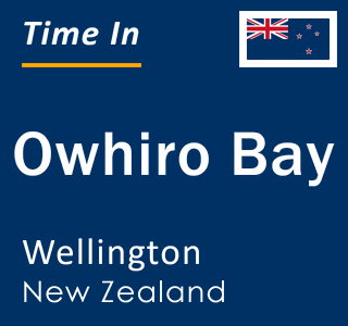 Current local time in Owhiro Bay, Wellington, New Zealand