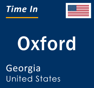 Current local time in Oxford, Georgia, United States