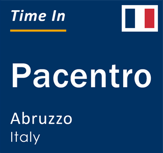 Current local time in Pacentro, Abruzzo, Italy