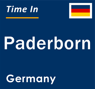 Current local time in Paderborn, Germany