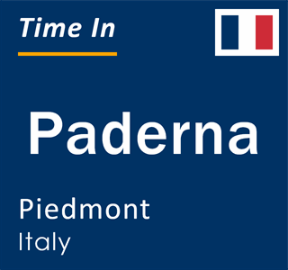 Current local time in Paderna, Piedmont, Italy