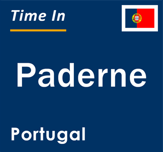 Current local time in Paderne, Portugal