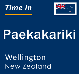 Current local time in Paekakariki, Wellington, New Zealand