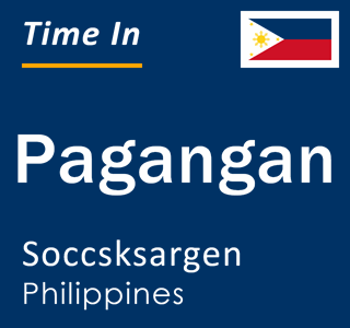 Current local time in Pagangan, Soccsksargen, Philippines