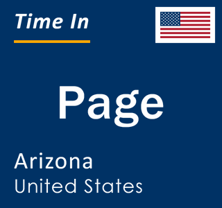 Current local time in Page, Arizona, United States