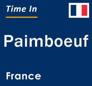 Current local time in Paimboeuf, France