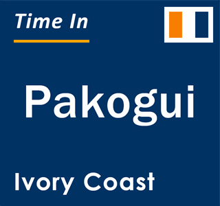 Current local time in Pakogui, Ivory Coast