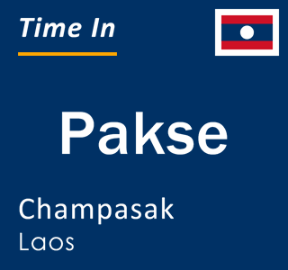 Current local time in Pakse, Champasak, Laos