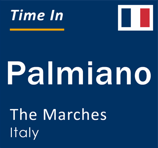 Current local time in Palmiano, The Marches, Italy