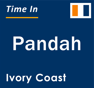 Current local time in Pandah, Ivory Coast