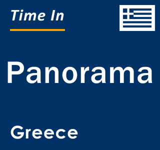 Current local time in Panorama, Greece