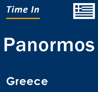 Current local time in Panormos, Greece