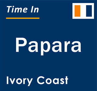 Current local time in Papara, Ivory Coast