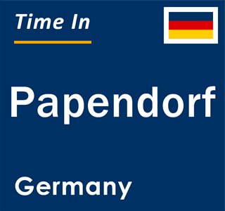 Current local time in Papendorf, Germany