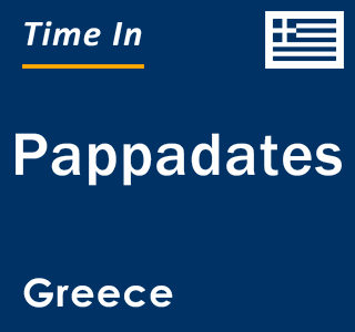 Current local time in Pappadates, Greece