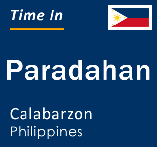 Current local time in Paradahan, Calabarzon, Philippines