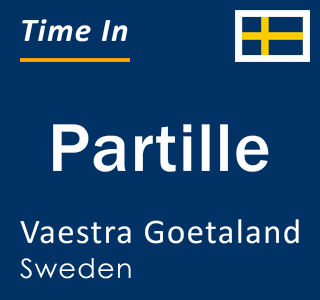 Current local time in Partille, Vaestra Goetaland, Sweden